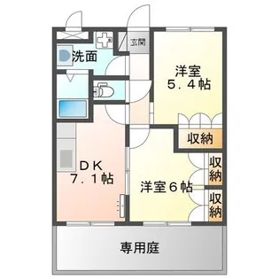 ルミナス・ヨシダ B【103号室】の間取り