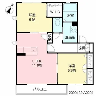 グランシャリオ【2階】の間取り