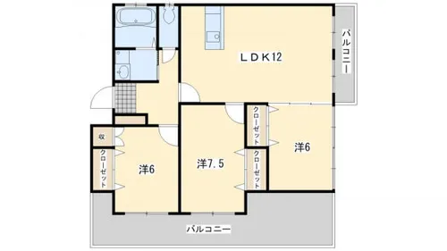 スカイタワー太賀【901号室】の間取り