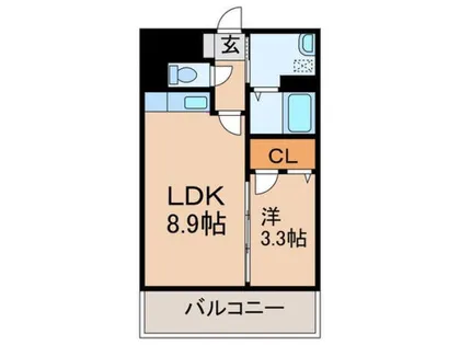 サンディエゴ永野Ⅲ【703号室】の間取り