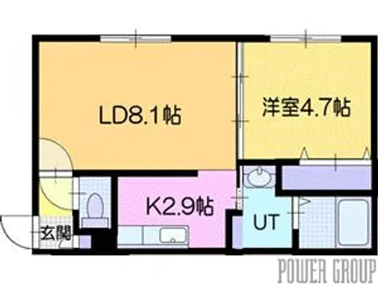 Gustare eniwa(グスターレ恵庭)【4階】の間取り