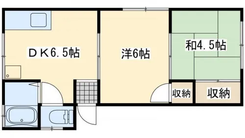 サンハイツ西山【1階】の間取り