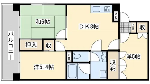 プレアール足立【3階】の間取り