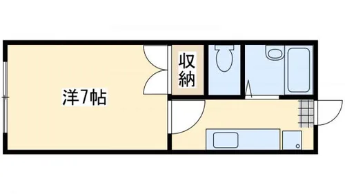 デュエル木屋瀬Ⅱ【103号室】の間取り