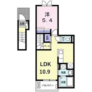 フラン松ヶ崎【2階】の間取り