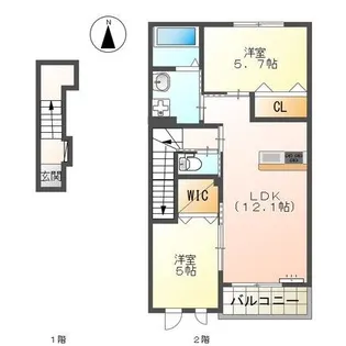 HELLO PLACE【2階】の間取り