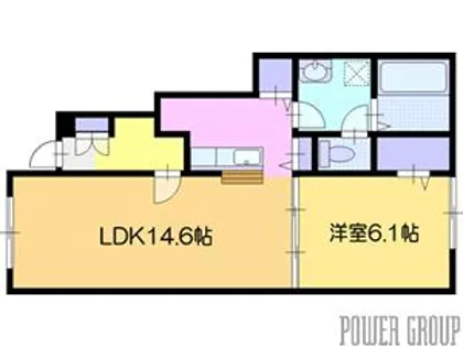 ドリーム江別Ⅰ【1階】の間取り