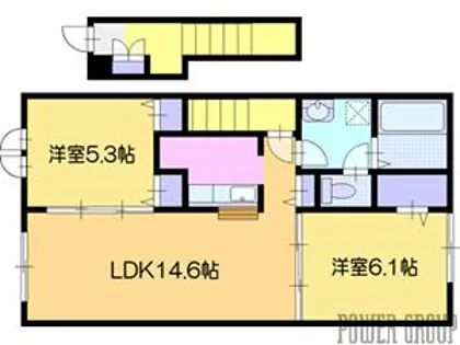 ドリーム江別Ⅰ【2階】の間取り