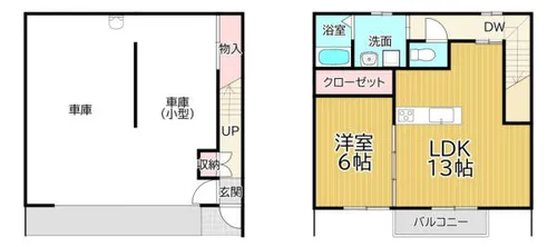 ギャラン中間【D-1号室】の間取り