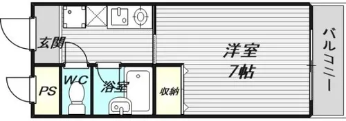 ベストレジデンス関大前2【2階】の間取り