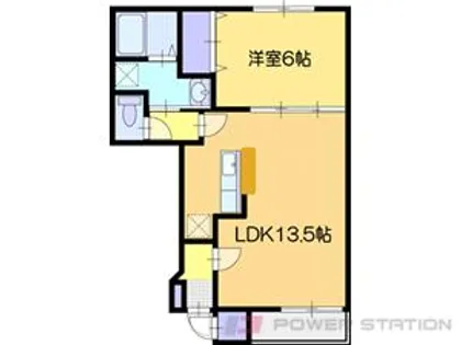 サンクリオージュ弐番館【1階】の間取り