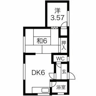 松浦荘【1号室】の間取り