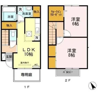 グリーンハウスⅠ【2号室】の間取り