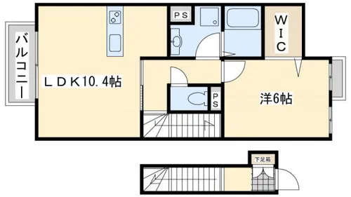 サンヒルズ黒崎駅【2階】の間取り