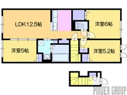 ドリーム江別Ⅱ【2階】の間取り