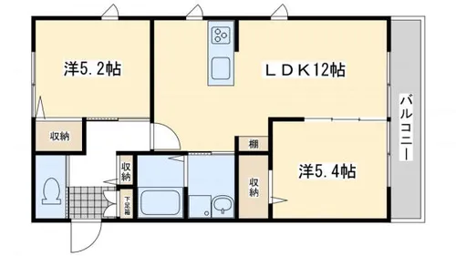 クレストヴィラ 壱番館【1階】の間取り