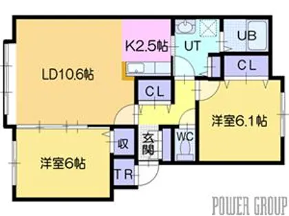 ソレアードヒロタ【3階】の間取り