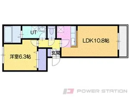 ヴィクトリアⅧ【2階】の間取り