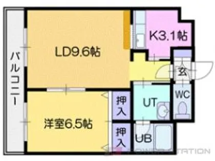レジェンドグレイス【4階】の間取り