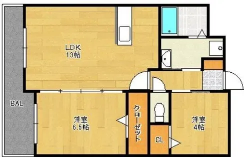 第60川崎ビル【303号室】の間取り