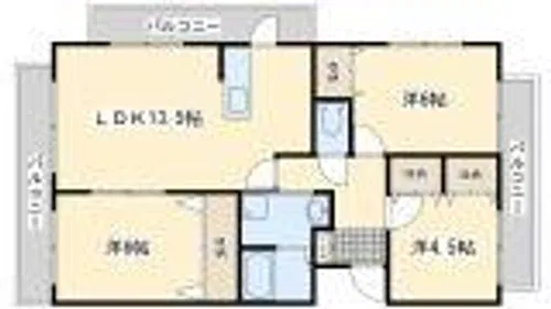 アヴァンセ陣原駅前【4階】の間取り