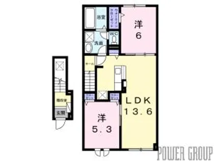 緑ヶ丘テラス【2階】の間取り