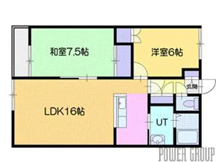 クラウンハイツ阿部103【2階】の間取り