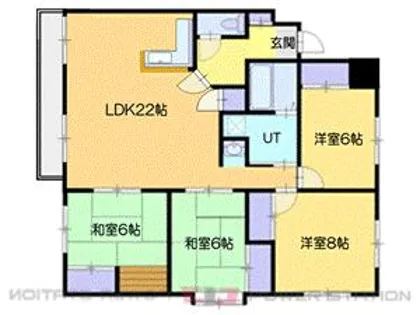 ロマンコート【4階】の間取り