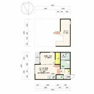 本陣テラス【102号室】の間取り