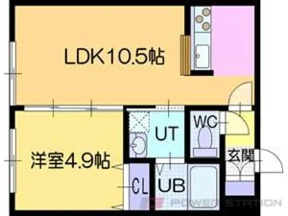 ラ シュエット江別【2階】の間取り