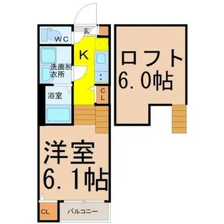 ハーモニーテラス愛知町【1階】の間取り