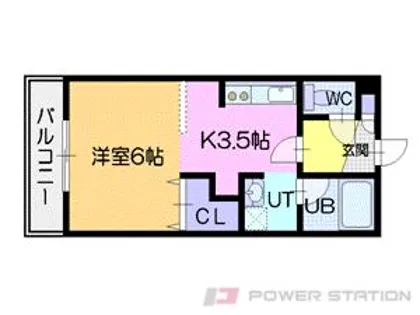 パークコート恵み野【4階】の間取り