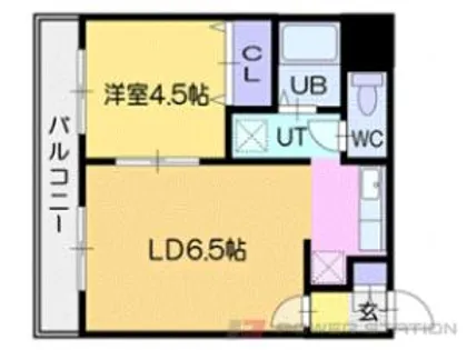 シャトーデジュネスⅢ【2階】の間取り