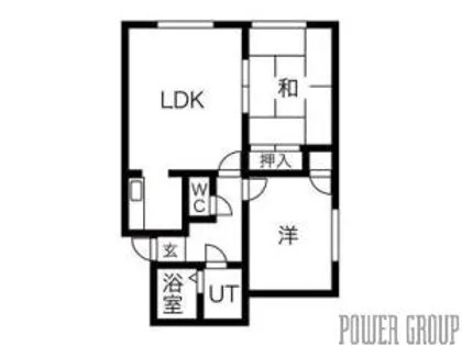 和光ハイツ1号棟【2階】の間取り