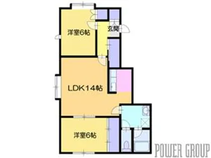 ハイツY2Kプラス【2階】の間取り