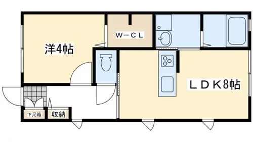 クレストヴィラ 弐番館【2階】の間取り