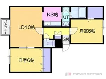 アペルト・ウノ【1階】の間取り