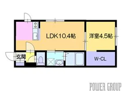 仮)クラージュYOICHI III【1階】の間取り