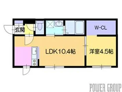 仮)クラージュYOICHI III【2階】の間取り