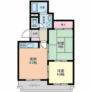 シティコープ平岸【406号室】の間取り