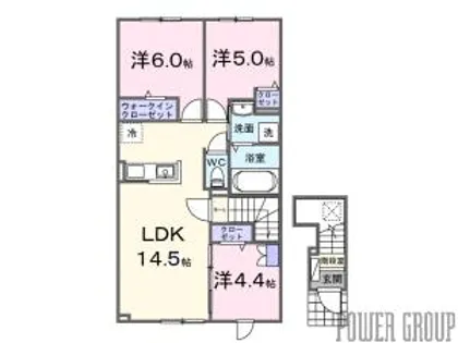 カーサ ルーナ【2階】の間取り