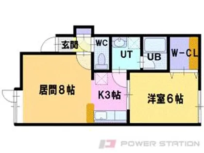 フォーサイトカレッジⅡ【1階】の間取り