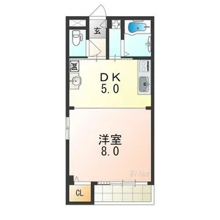 Primoなかもず【5階】の間取り
