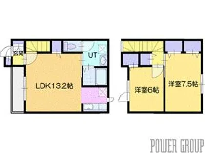 バレンタインB【1階】の間取り