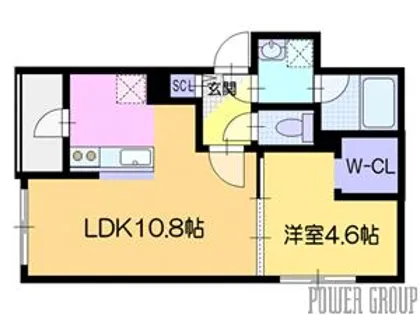 ノルデスタ千歳【2階】の間取り