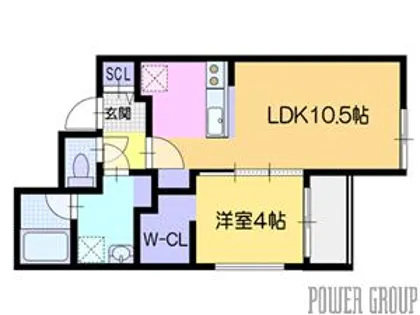 ノルデスタ千歳【3階】の間取り