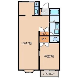 メゾン21カワナミ【2階】の間取り