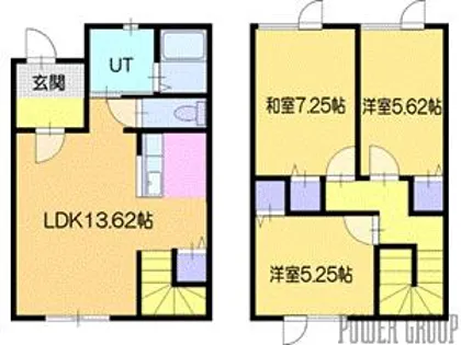 ソレイユ早来Ⅱ【1階】の間取り