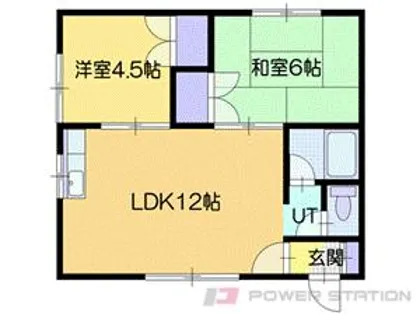 ジェーハイツ恵庭柏木【2階】の間取り