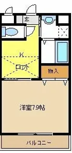 びいⅣ植田【3階】の間取り